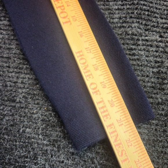 LAUREN RALPH LAUREN‎ Womens Petite Medium Blazer Cardigan Navy Gold Crest Jacket - Picture 9 of 9